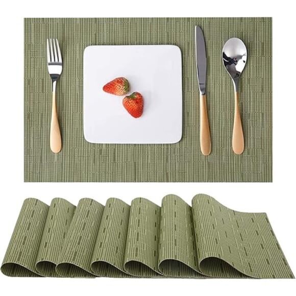 Place Mats, Table Mats Set of 8 Indoor Placemats Washable Non-Slip - Picture 7 of 7